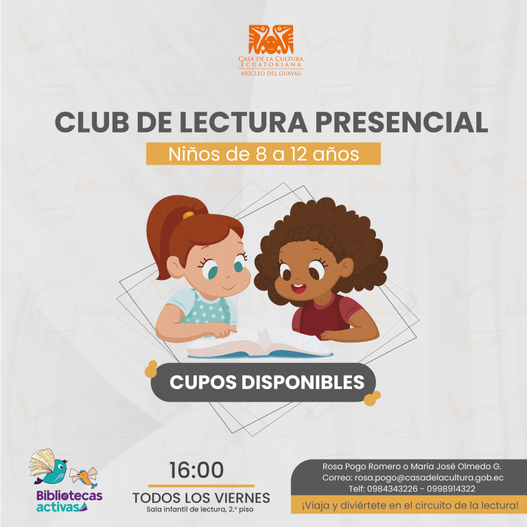 CLUB DE LECTURA PRESENCIAL