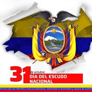 Hoy, 31 de octubre, celebramos uno de los símbolos más importantes de nuestra patria: el Escudo de Armas del Ecuador.
