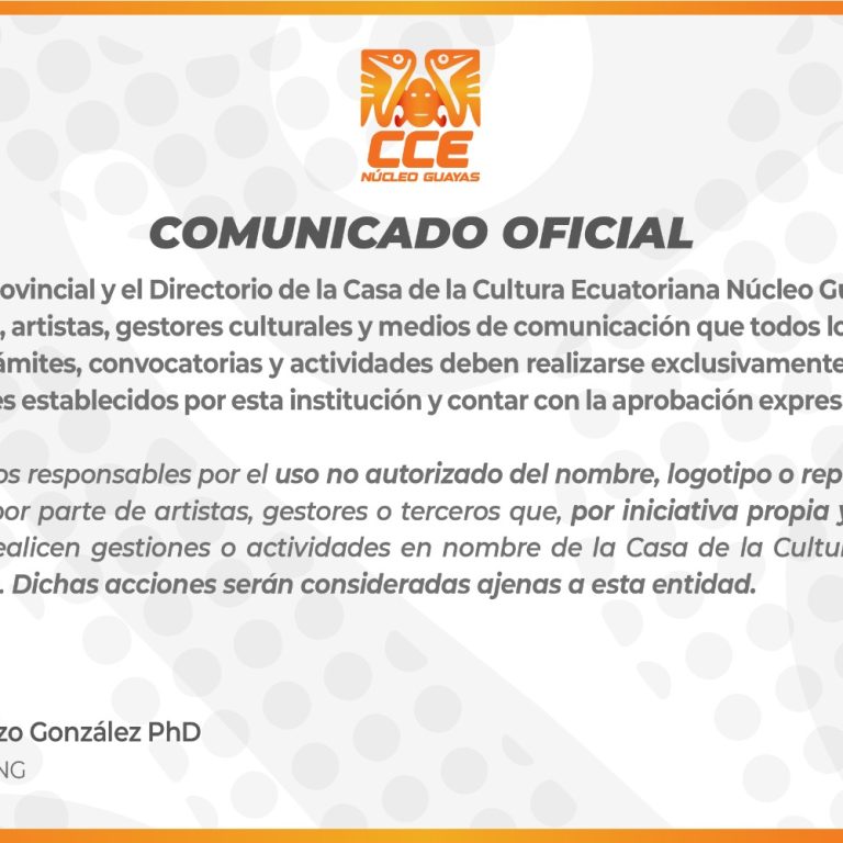 ¡Atención Comunicado Oficial!